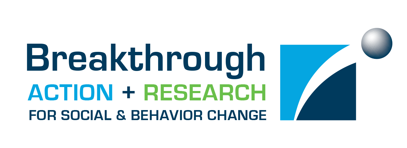 Breakthrough ACTION and RESEARCH for Social and Behavior Change logo