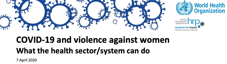COVID-19 and violence against women
