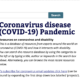 Coronavirus Disease (COVID-19) Pandemic Resources on Coronavirus and Disability