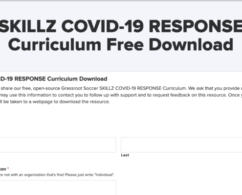 Grassroot Soccer SKILLZ COVID-19 Response Curriculum (2020, English) - Grassroot Soccer, NEW April 10