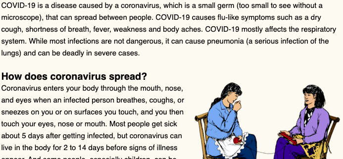 Coronavirus factsheet