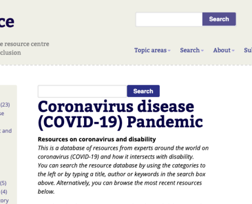 COVID-19 Pandemic Resources for Disability and Inclusion