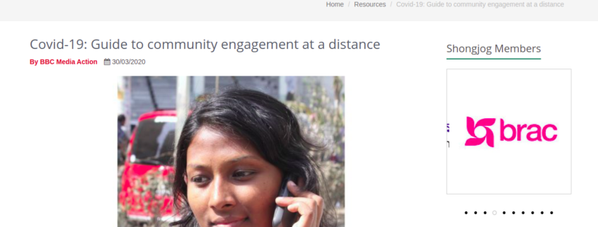 Guide to Community Engagement at a Distance