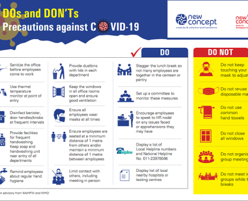 Poster on DOs and DON’Ts Precautions against COVID-19 in Offices
