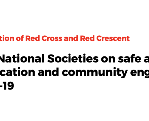 Guidance for National Societies on Safe and Remote Risk Communication and Community Engagement during COVID-19