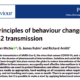 Applying principles of behaviour change to reduce SARS-CoV-2 transmission