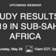 Study Results: COVID-19 in sub-Saharan Africa