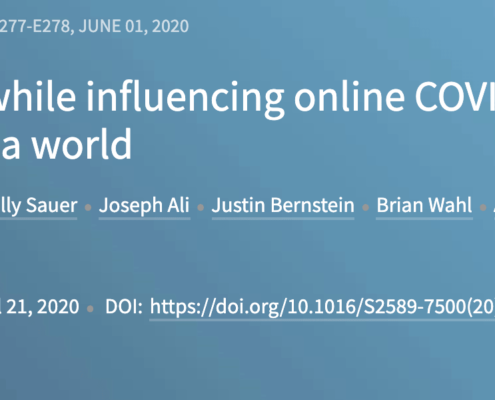 Building trust while influencing online COVID-19 content in the social media world