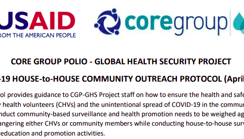 COVID-19 House to House Community Outreach Protocol