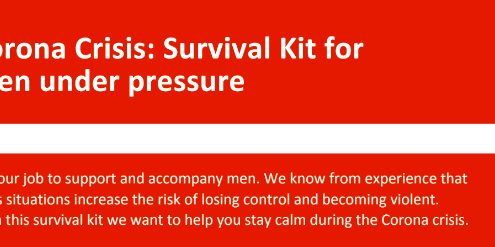Corona Crisis: Survival Kit for Men under pressure
