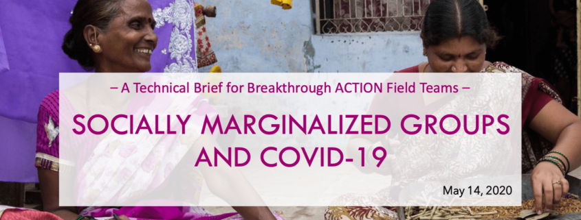 Socially Marginalized Groups and COVID-19