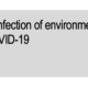Cleaning and disinfection of environmental surfaces in the context of COVID-19