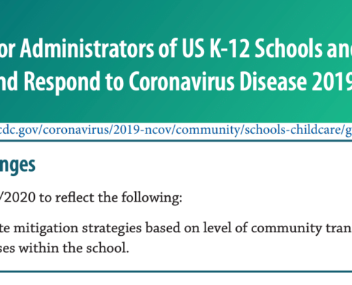 Interim Guidance for Administrators of US K-12 Schools and Child Care Programs to Plan, Prepare, and Respond to Coronavirus Disease 2019 (COVID-19)
