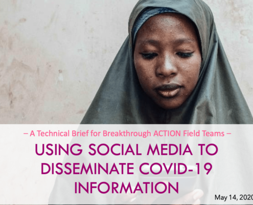 Using Social Media to Disseminate COVID-19 Information