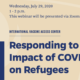 Responding to the Impact of COVID-19 on Refugees