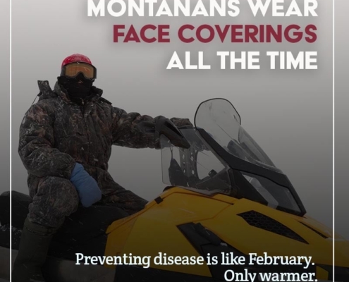 Montanans Wear Face Coverings
