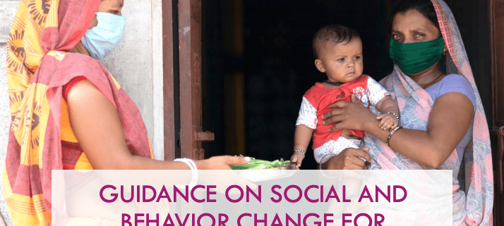 Guidance on social and behavior change for nutrition during COVID-19