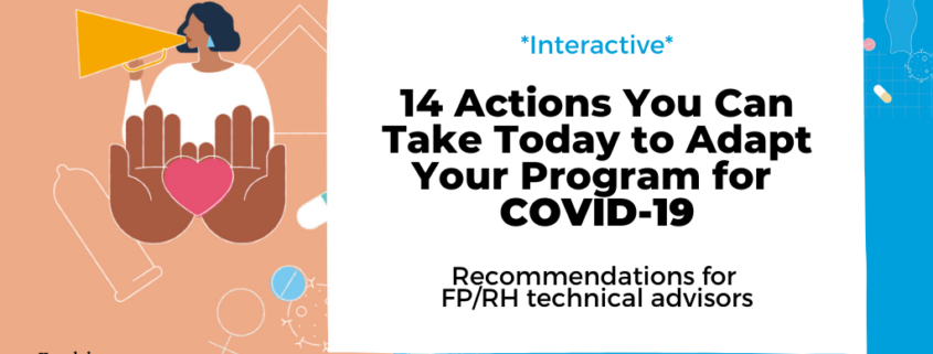 14 Actions You Can Take Today to Adapt Your Program for COVID-19