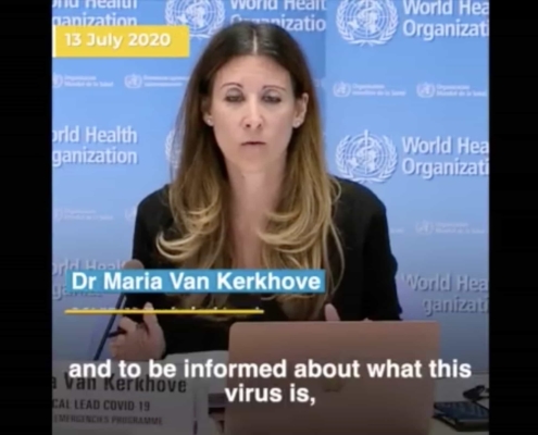 Dr. Maria Van Kerkhove, WHO, Speaking about Fighting the Pandemic