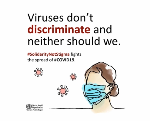 Infographics on Addressing COVID-19 Social Stigma and Discrimination
