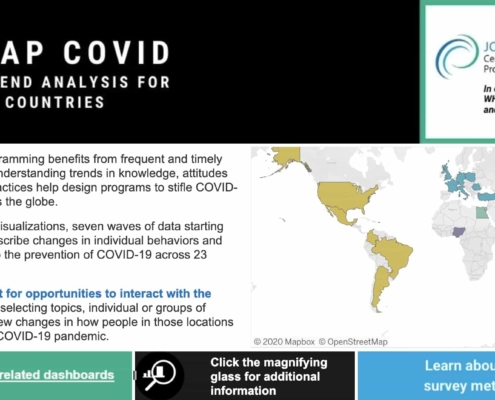 KAP COVID: Trend Analysis for 23 Countries