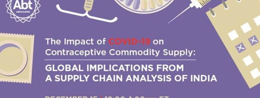 The Impact of COVID-19 on Contraceptive Commodity Supply: Global Implications from a Supply Chain Analysis of India