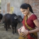 A pregnant woman. Photo credit: UNICEF/UN0595326/Panjwani