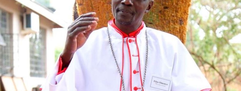 Cardinal Elias Odhiambo Komenya of Legion Maria of African Church Mission, ArchBishop of Homabay, Arch Diocese, Kenya and Coordinator for the ecumenical center for Justice and peace. (ECJP) during an interview at the community champions Covid 19 vaccine awareness training on September 8, 2021. Photo/ POOL