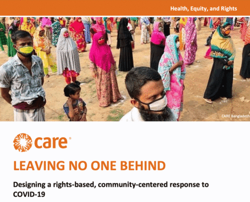 Leaving no one behind: Designing a rights-based, community-centered response to COVID 19