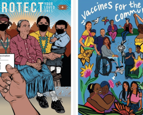 Poster campaign on vaccines for vulnerable populations