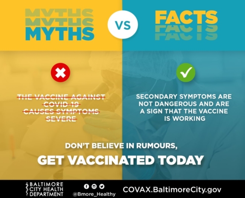 Secondary symptoms of the COVID-19 vaccine indicate that your body is preparing to fight the virus! 💪 Do not believe in false rumors and #GetVaxxed