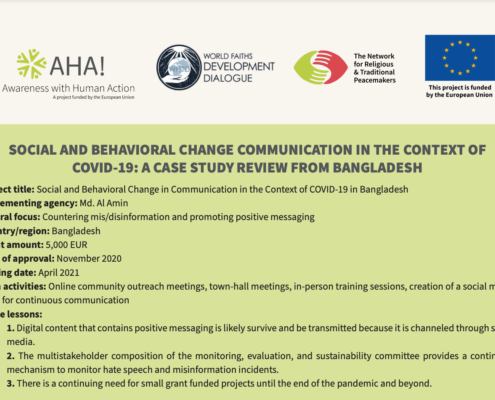 Social And Behavioral Change Communication In The Context Of Covid-19: A Case Study Review From Bangladesh