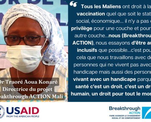 testimonial from community leader in Mali