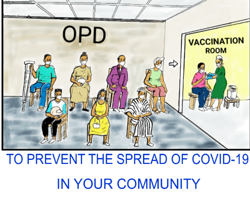 COVID campaign poster from Liberia