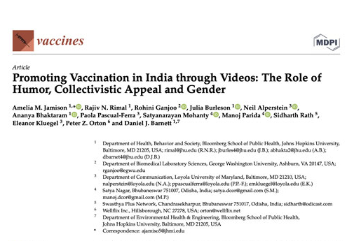 Promoting Vaccination in India through Videos